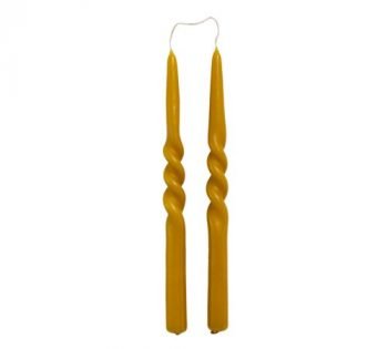 Kaarsen 'Twist', gedraaide kaarsen, trendy kaarsen, moderne kaarsen, dinerkaarsen natuur, trenchic, junglemush, FGA300110-Jungle