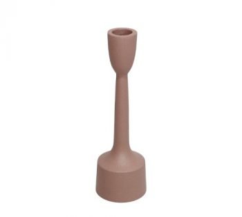 Kaarsenhouder 'Curly', strakke kaarsenhouder mat roze, trendy kaarsenhouder, junglemush, 8720512510720-Jungle